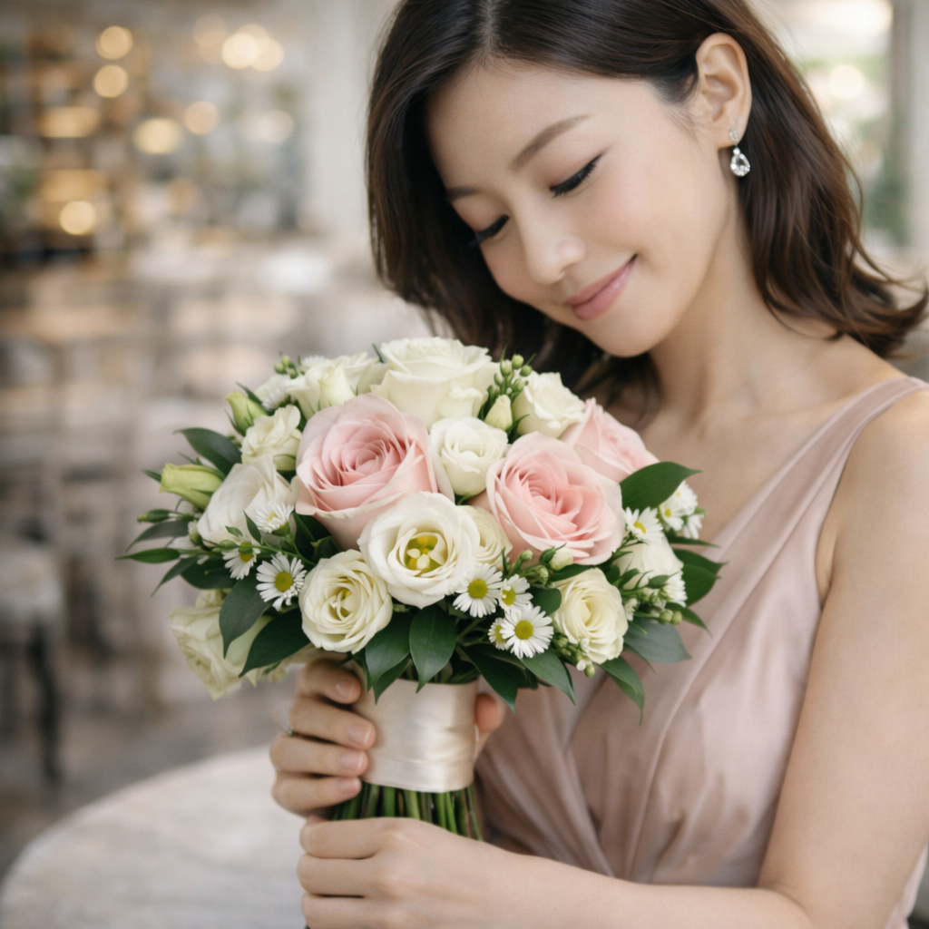 Heirloom Whisper (Lisianthus, Roses) | Fresh Flower Bouquet