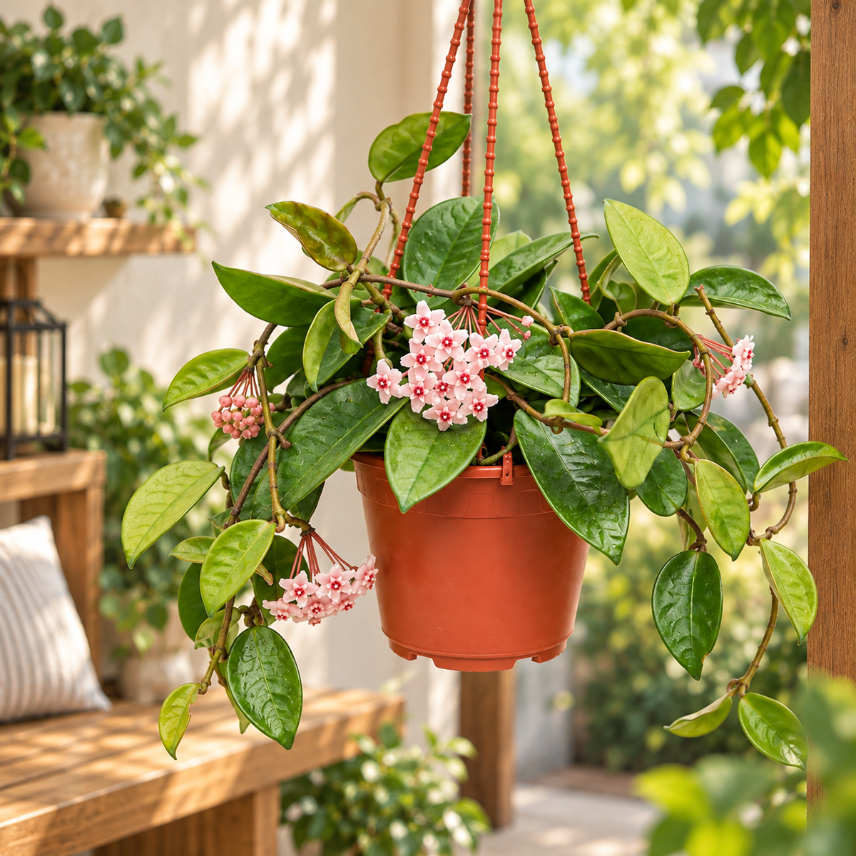 Hoya Carnosa Wax Plant | Pink Flowering Hanging Plant