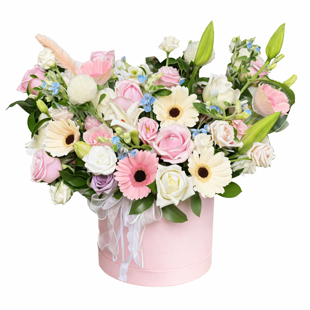 Petal Haven (Roses, Lisianthus, Lilies) | Fresh Flower Bouquet
