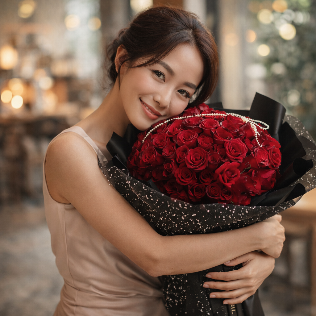 Moonlit Promise (Red Roses) | 99 Roses Bouquet