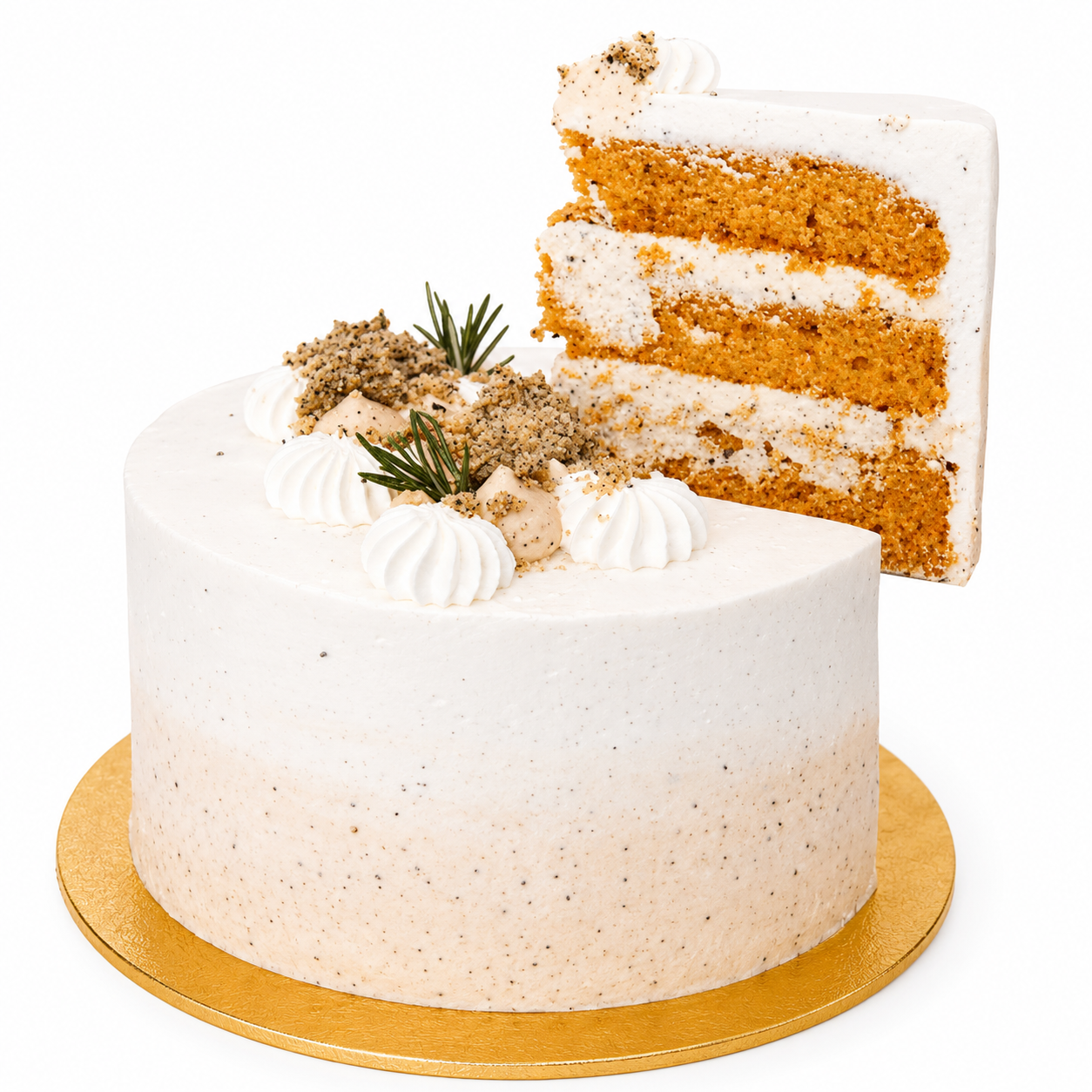 Thai Milk Tea Cake