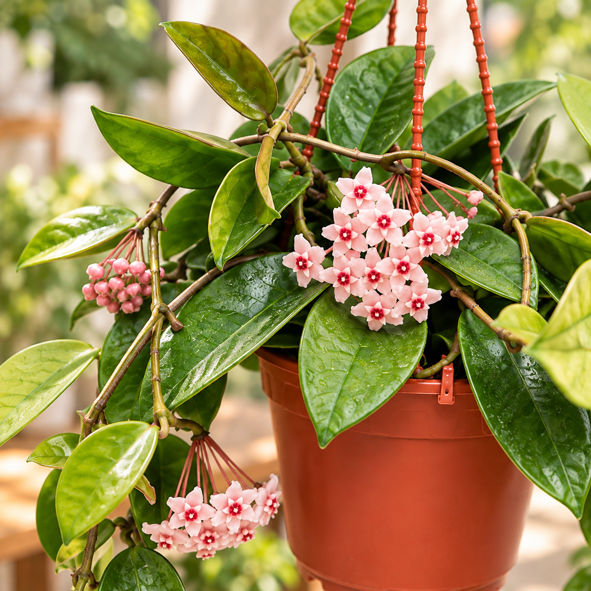Hoya Carnosa Wax Plant | Pink Flowering Hanging Plant