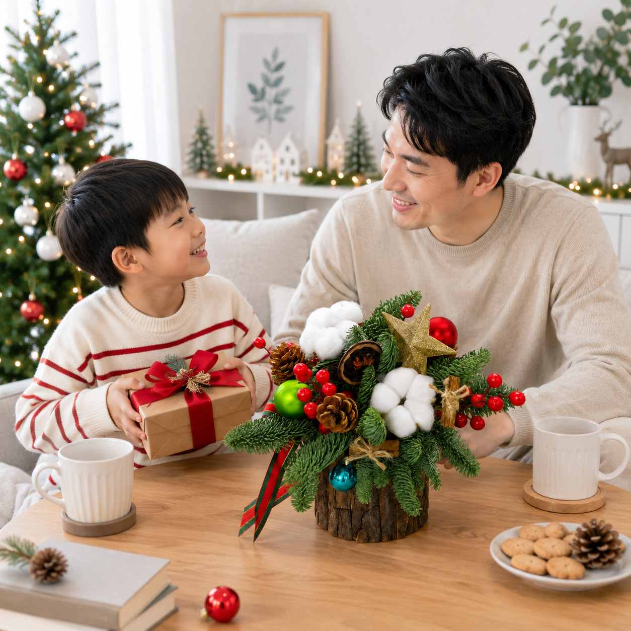 Velvet Pine (Cotton, Nobilis, Pine Cones) | Christmas Hamper