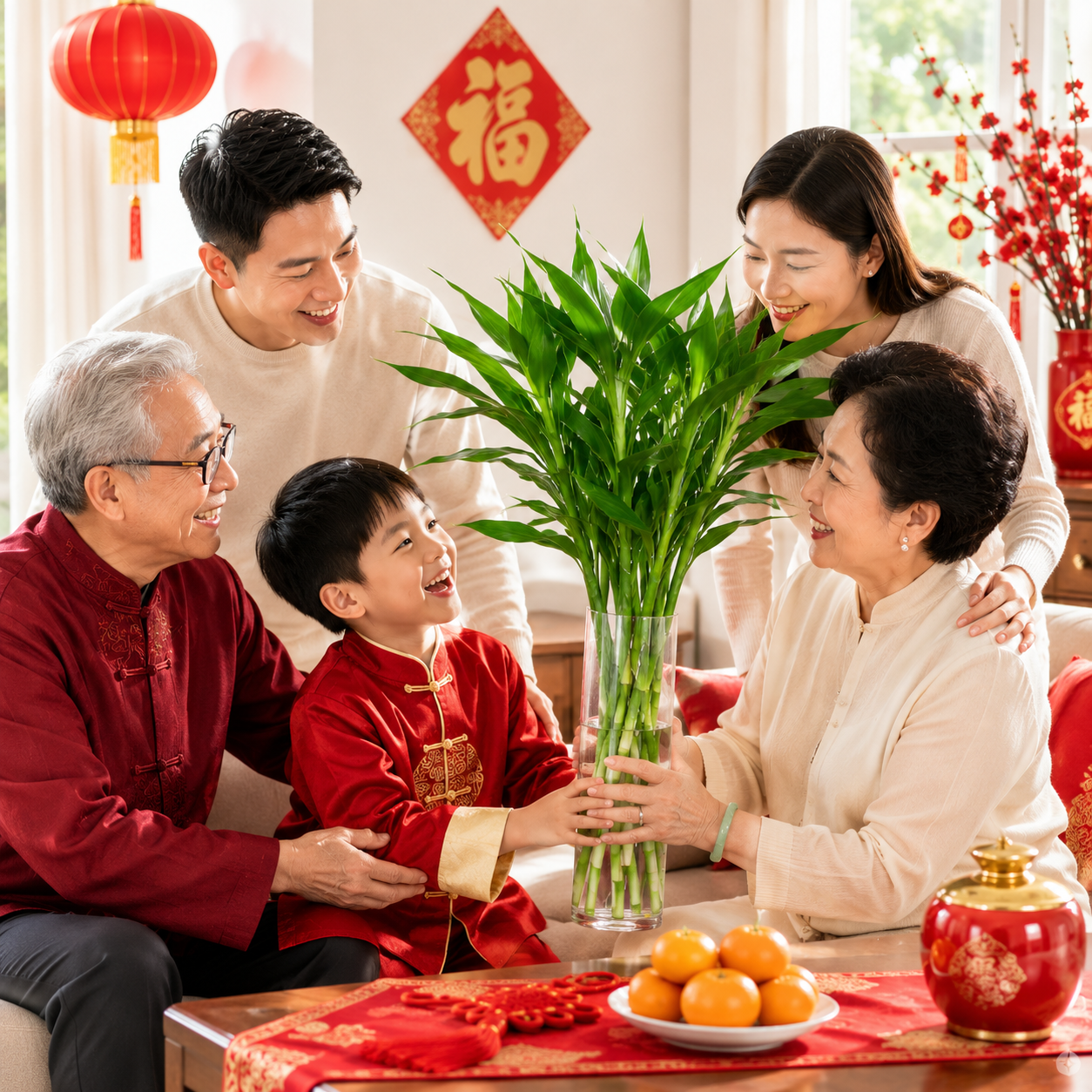 CNY Fresh Lotus Bamboo | Home Plant