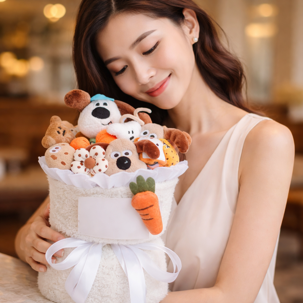 Biscuit Buddies | Crochet Flower Bouquet