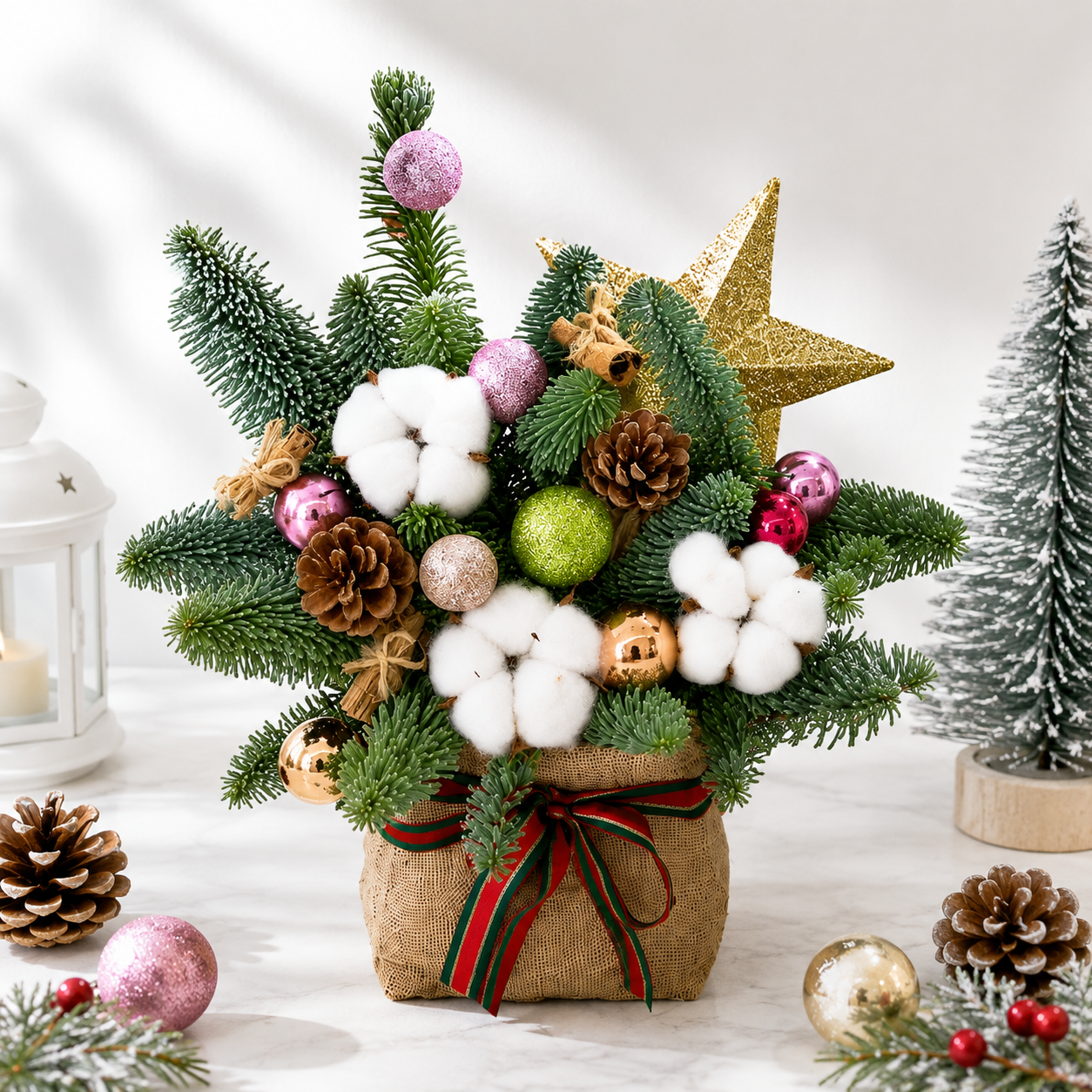Aurora Noel (Cotton, Pine Cone, Nobilis Fir) | Christmas Hamper