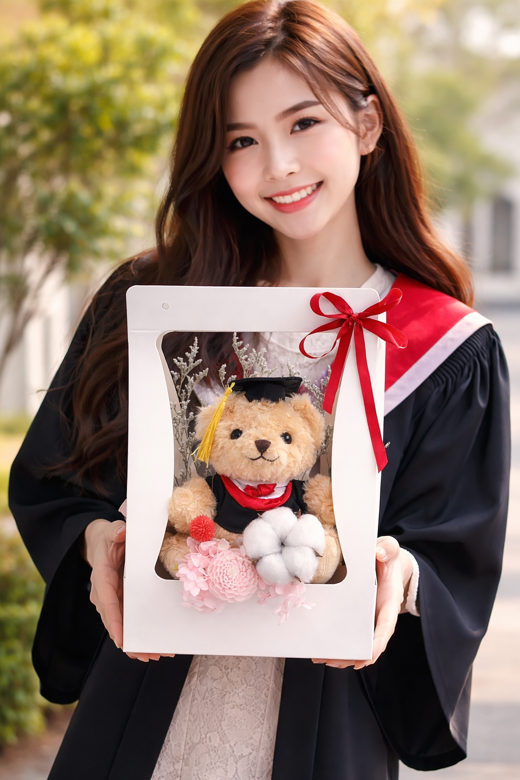 Honor Bloomette (Cotton, Misty Blue, Fillers) | Flower Bouquet