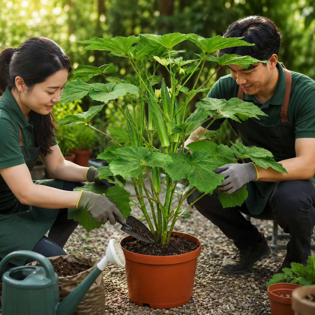 Okra Lady Finger Plant | Gardening Plant