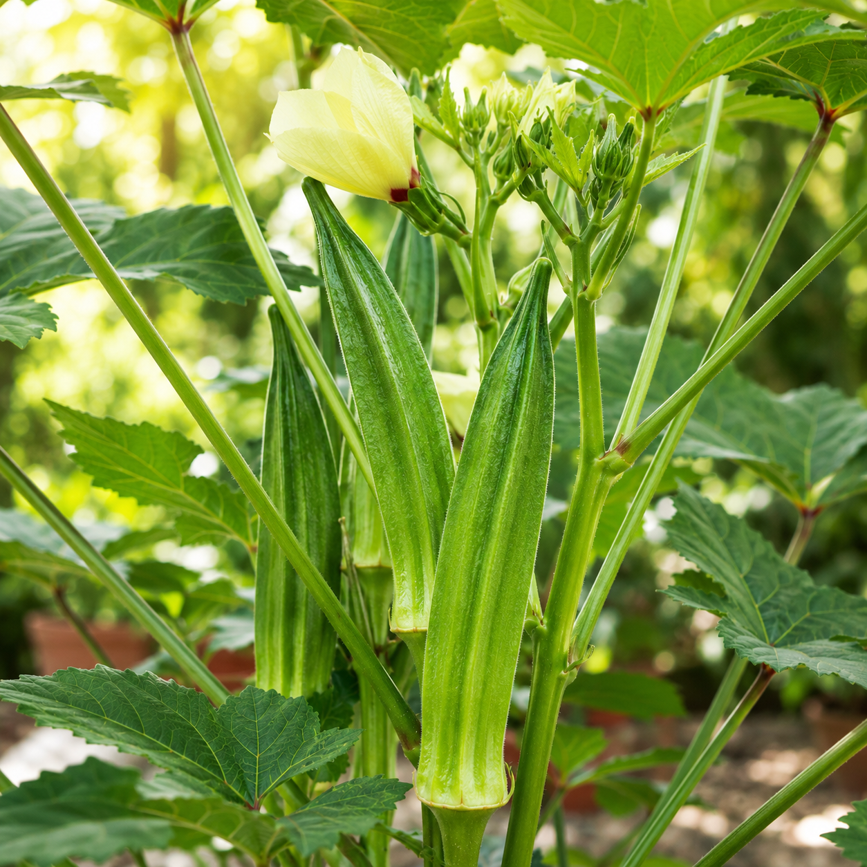 Okra Lady Finger Plant | Gardening Plant