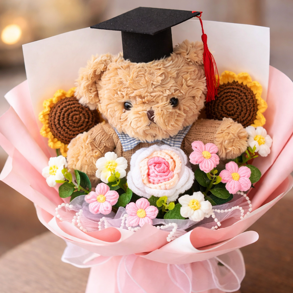 Scholar's Petal Parade | Crochet Flower Bouquet