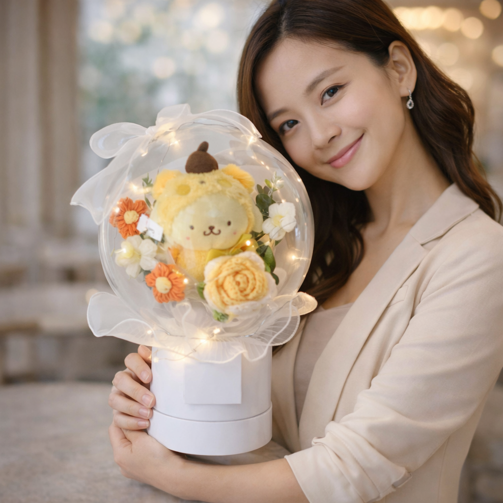 Amber Whimsy | Crochet Flower Bouquet