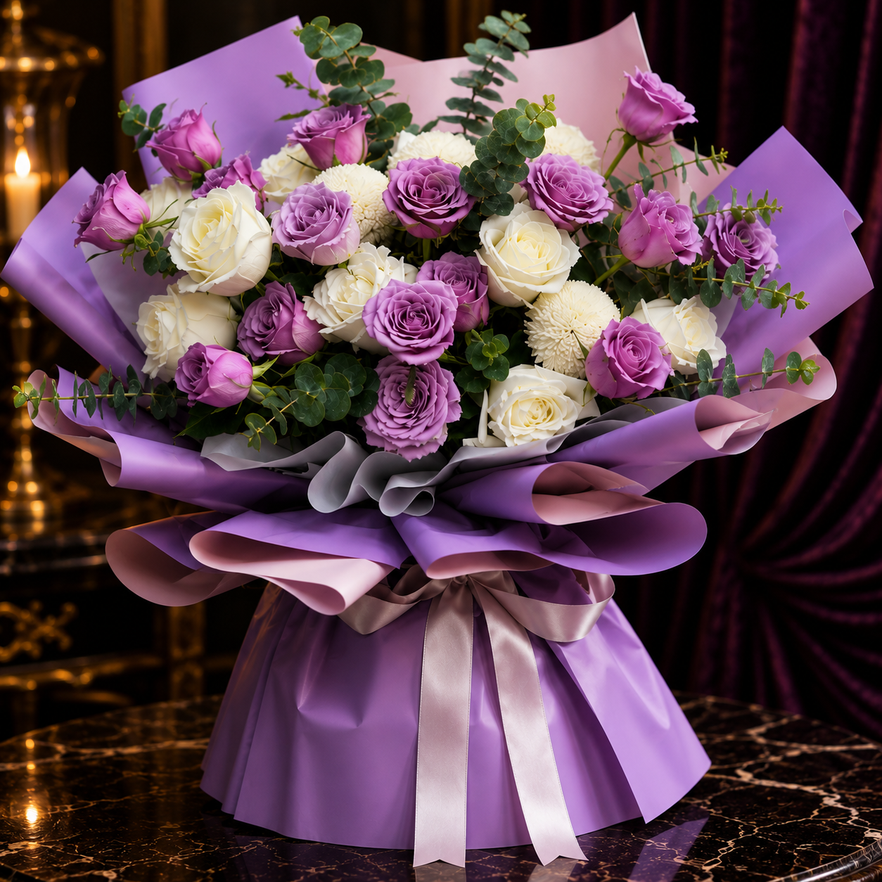 Petal Meringue (Roses, Chrysanthemum) | Fresh Bouquet