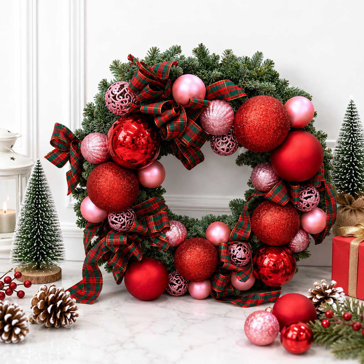 Crimson Frost | Christmas Wreath