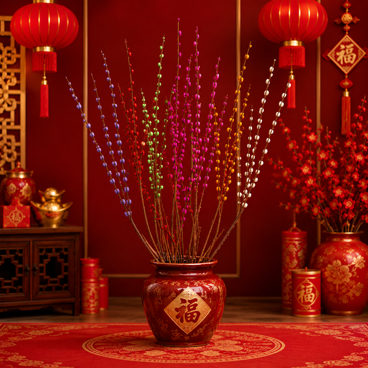 [Pre-Order] CNY Pussy Willow Spray – 10 stems