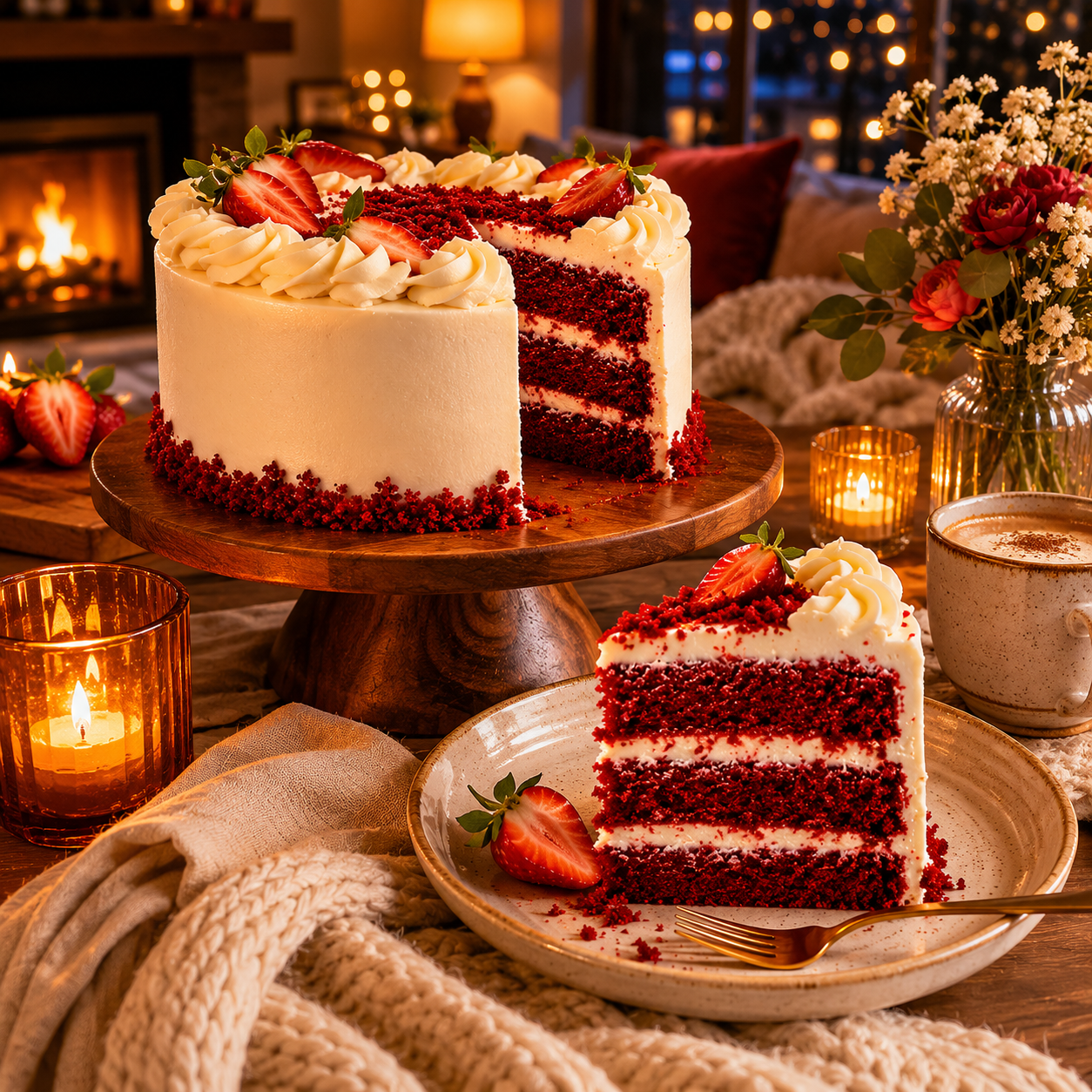 Cream Cheese Red Velvet Cake