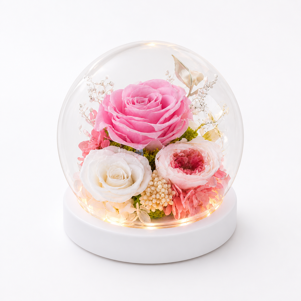 Glow in Bloom (Pink Roses) | Preserved Flower Bouquet