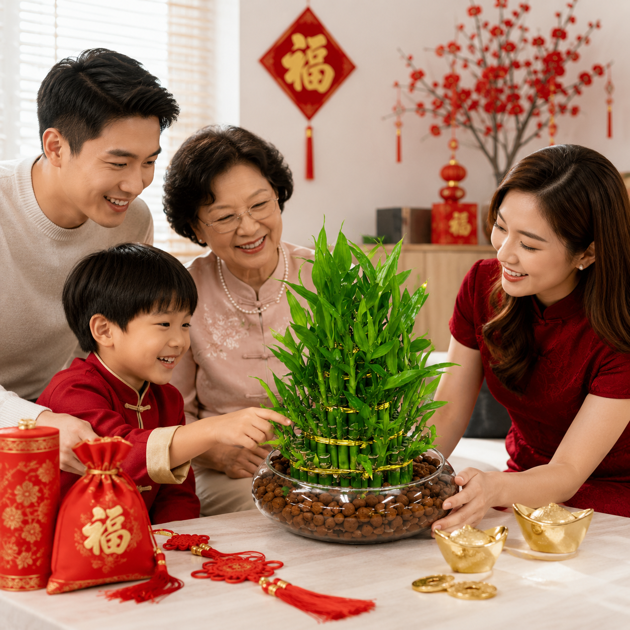 CNY Bamboo Tower | Indoor Plant