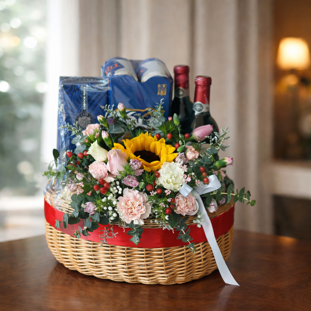 Twilight Garden (Sunflowers, Carnations) | Get Well Soon Hamper
