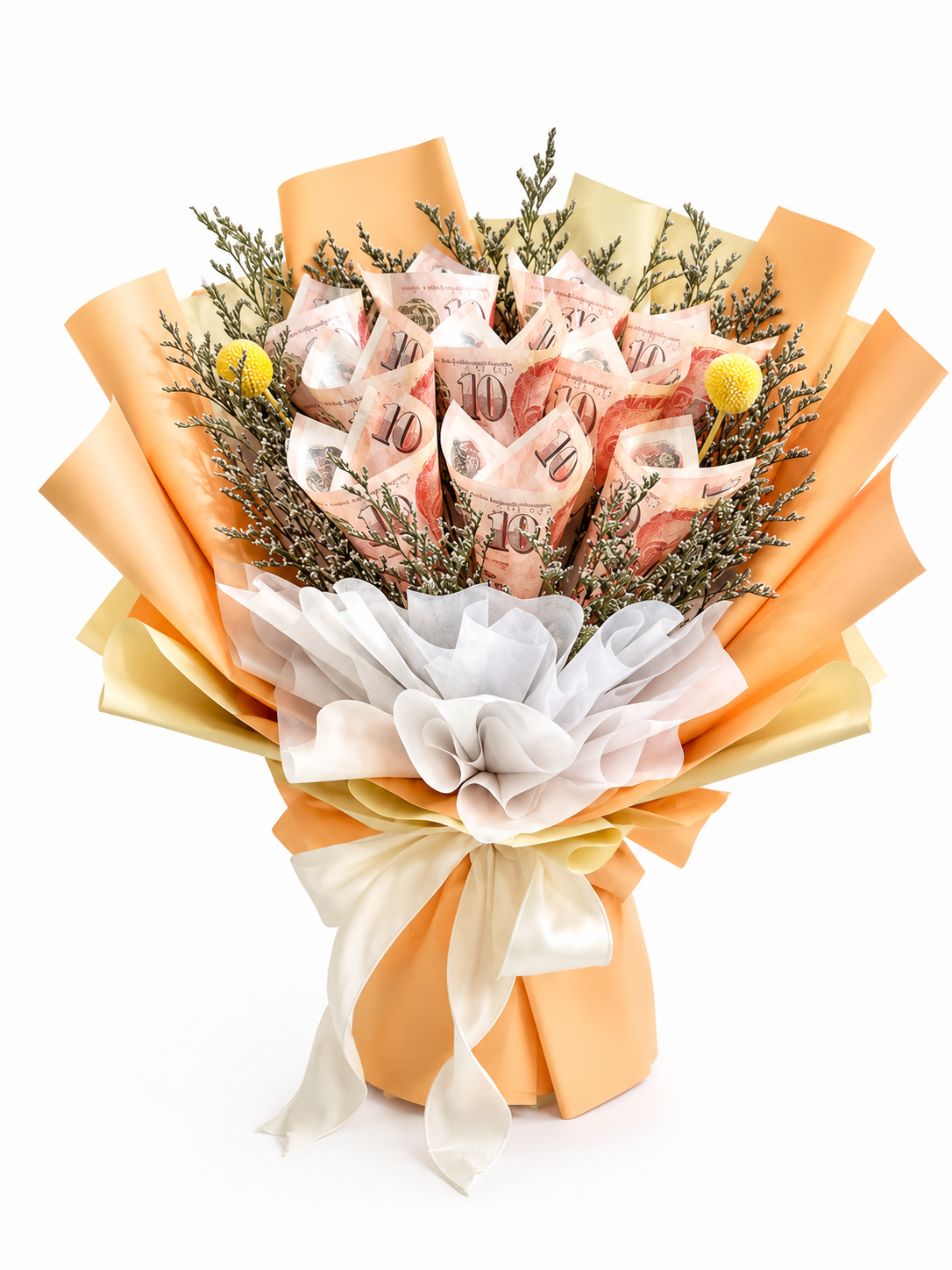 Golden Wishes (Preserved Fillers) | Money Bouquet
