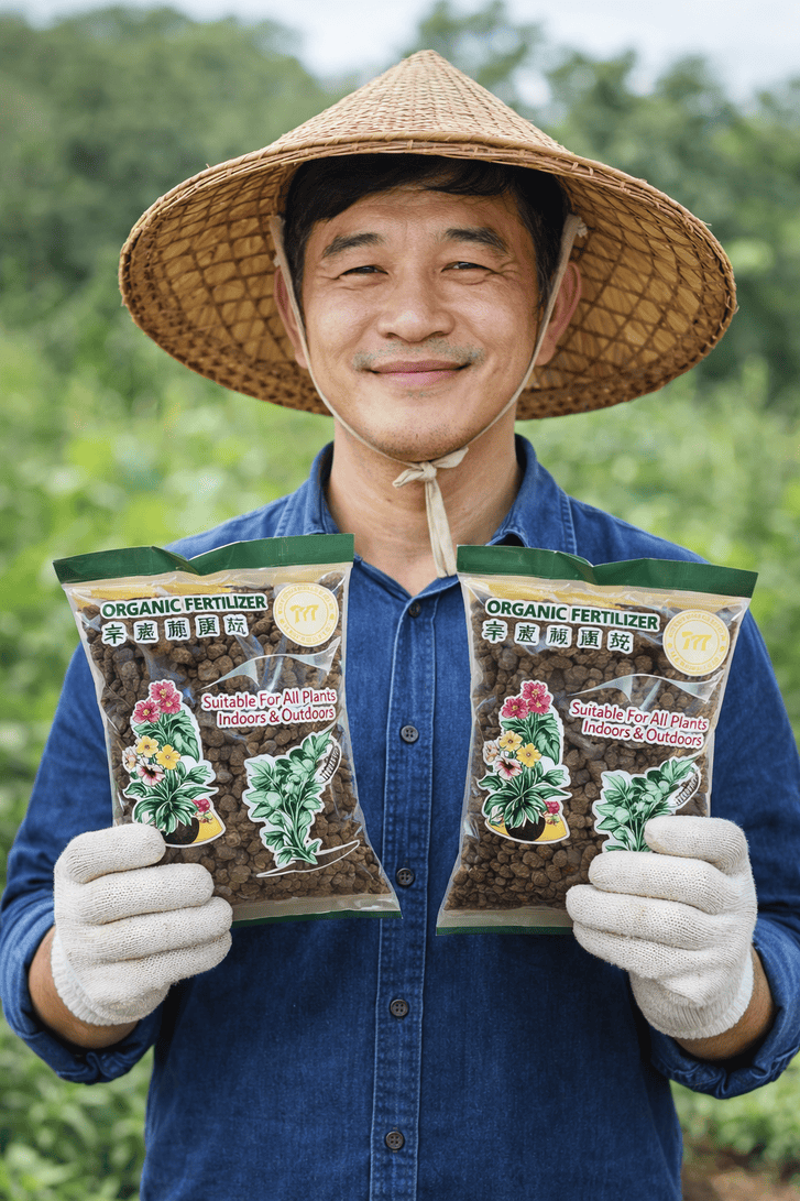 High-Nutrient Organic Fertilizer Pellets for All Plants