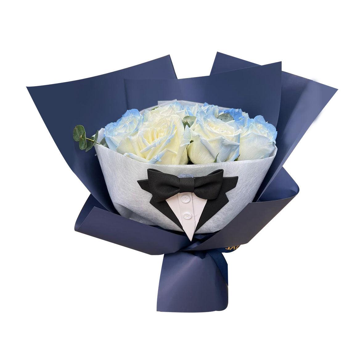 Blue Tux Charm