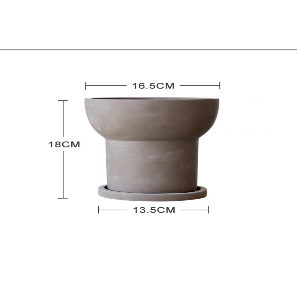 Cement Breathable Nordic Flower Pot