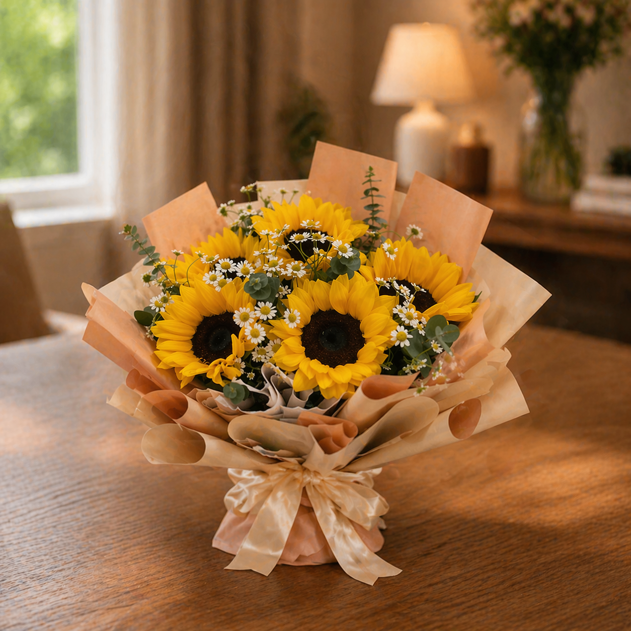 Morning Aura (Sunflowers, Chamomile) | Fresh Bouquet