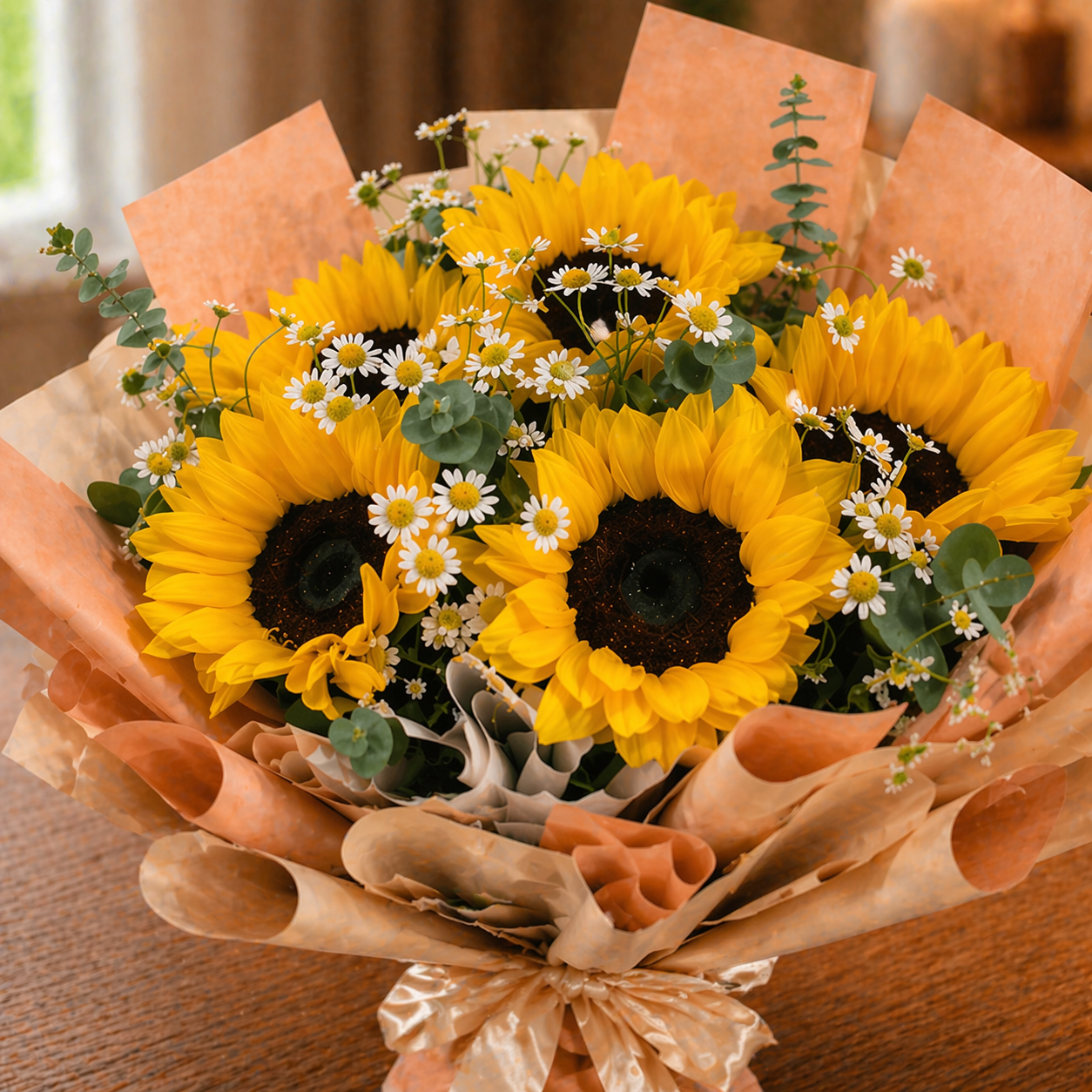 Morning Aura (Sunflowers, Chamomile) | Fresh Bouquet