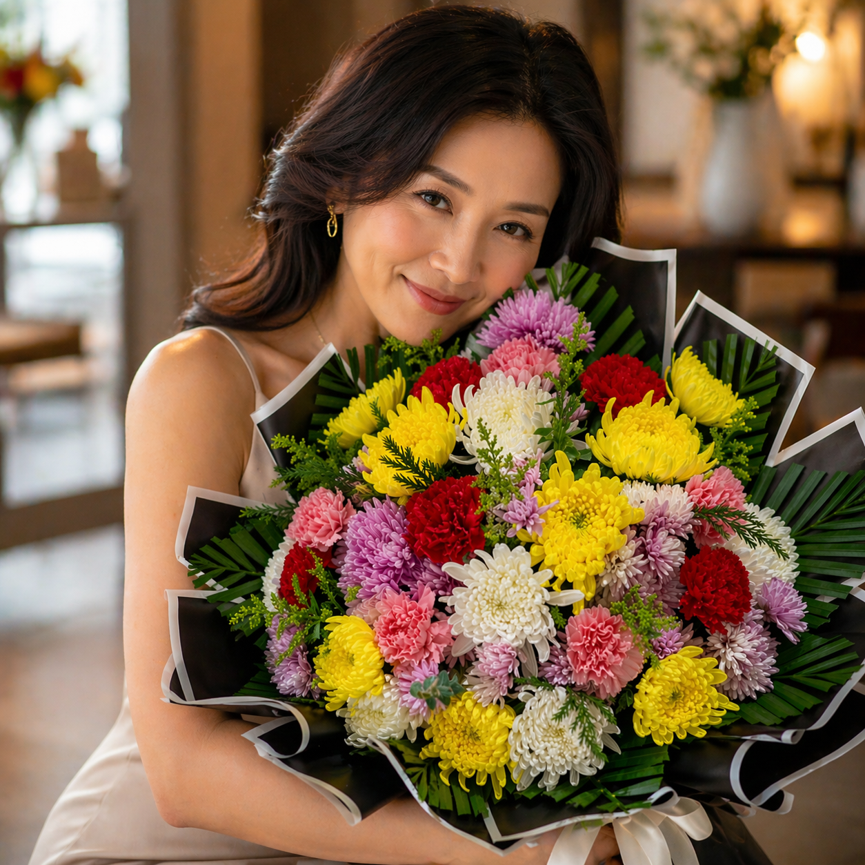 Silent Meadow (Chrysanthemums, Carnations) | Fresh Bouquet