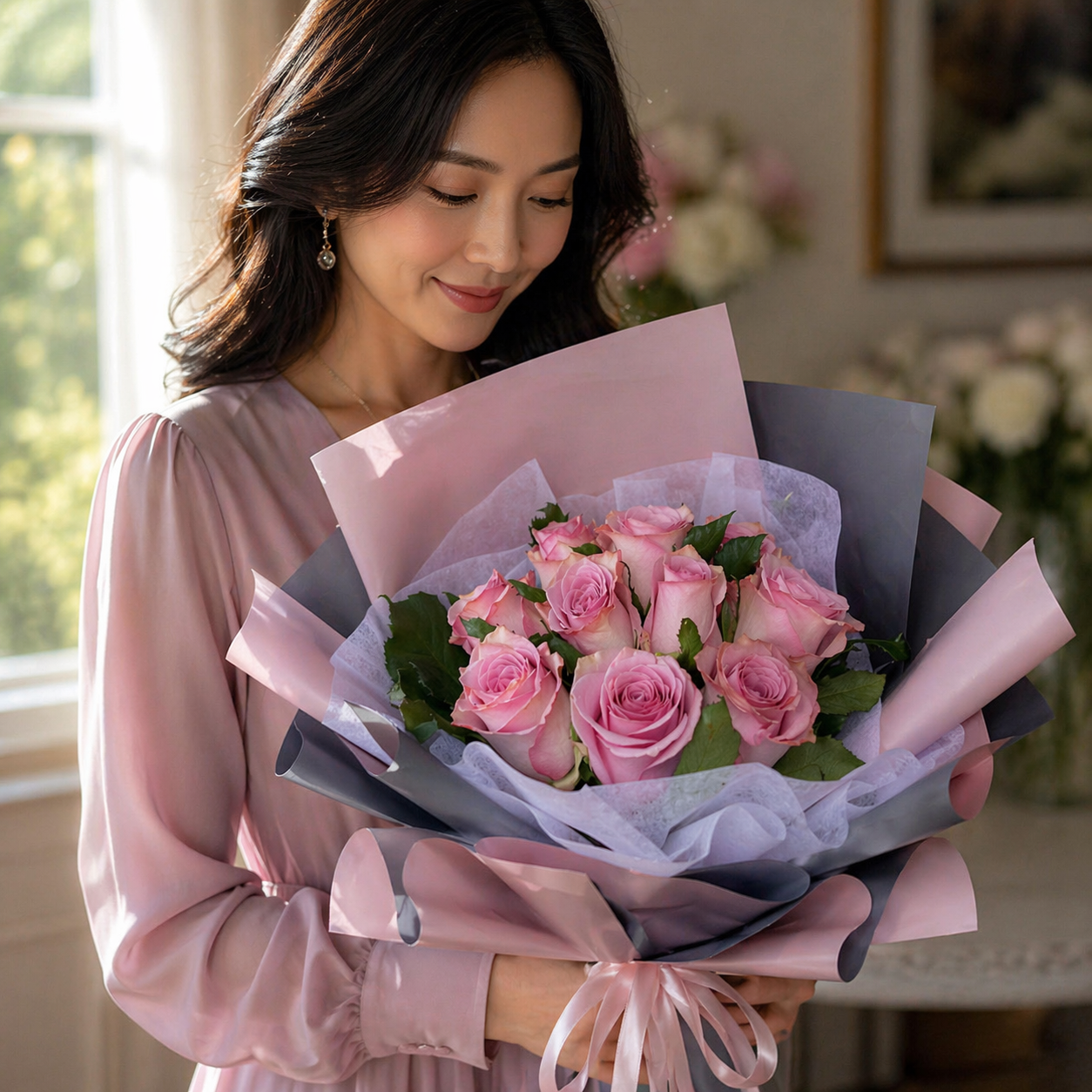 Violet Reverie (Roses) | Fresh Flower Bouquet