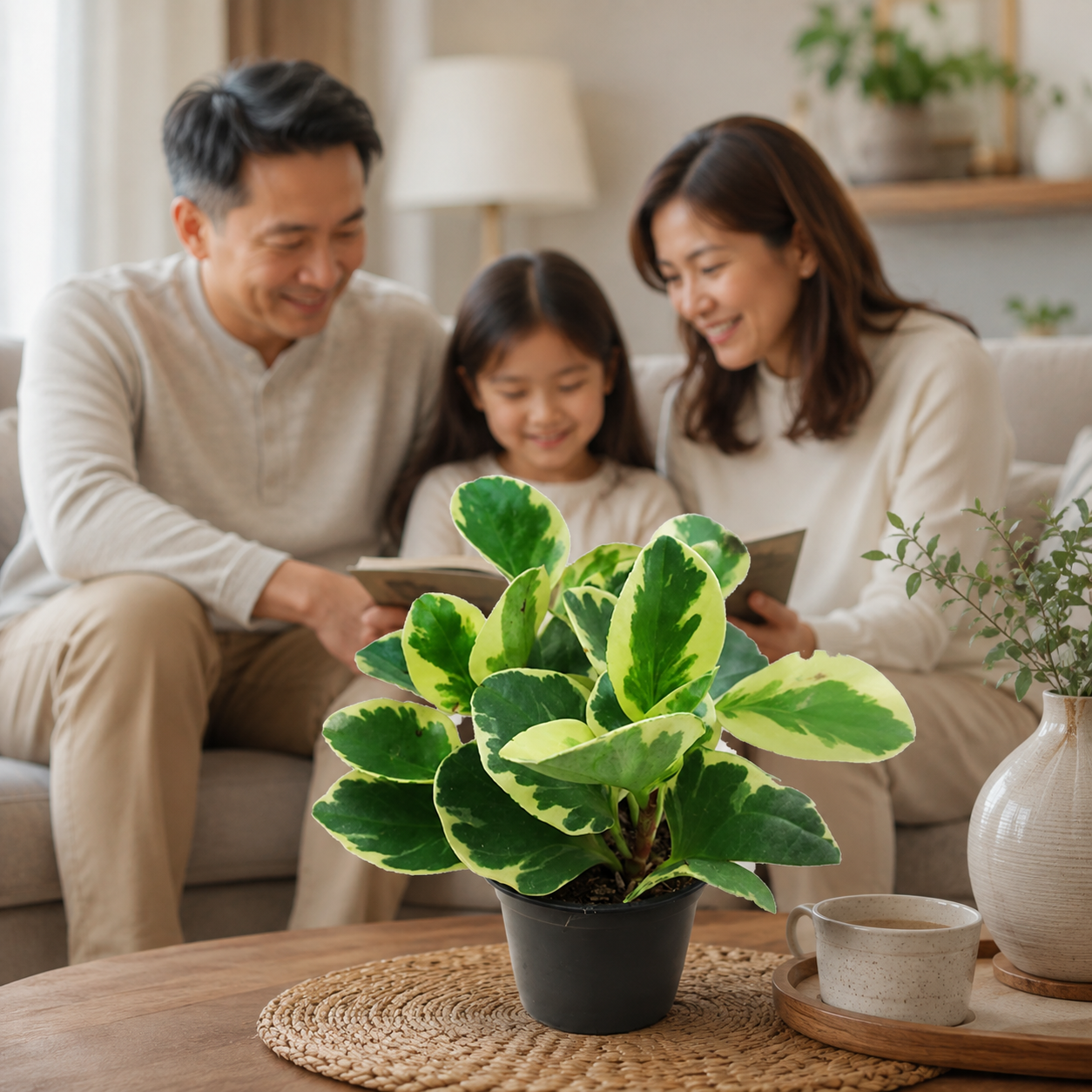 Peperomia obtusifolia ‘Variegata’ | Plant