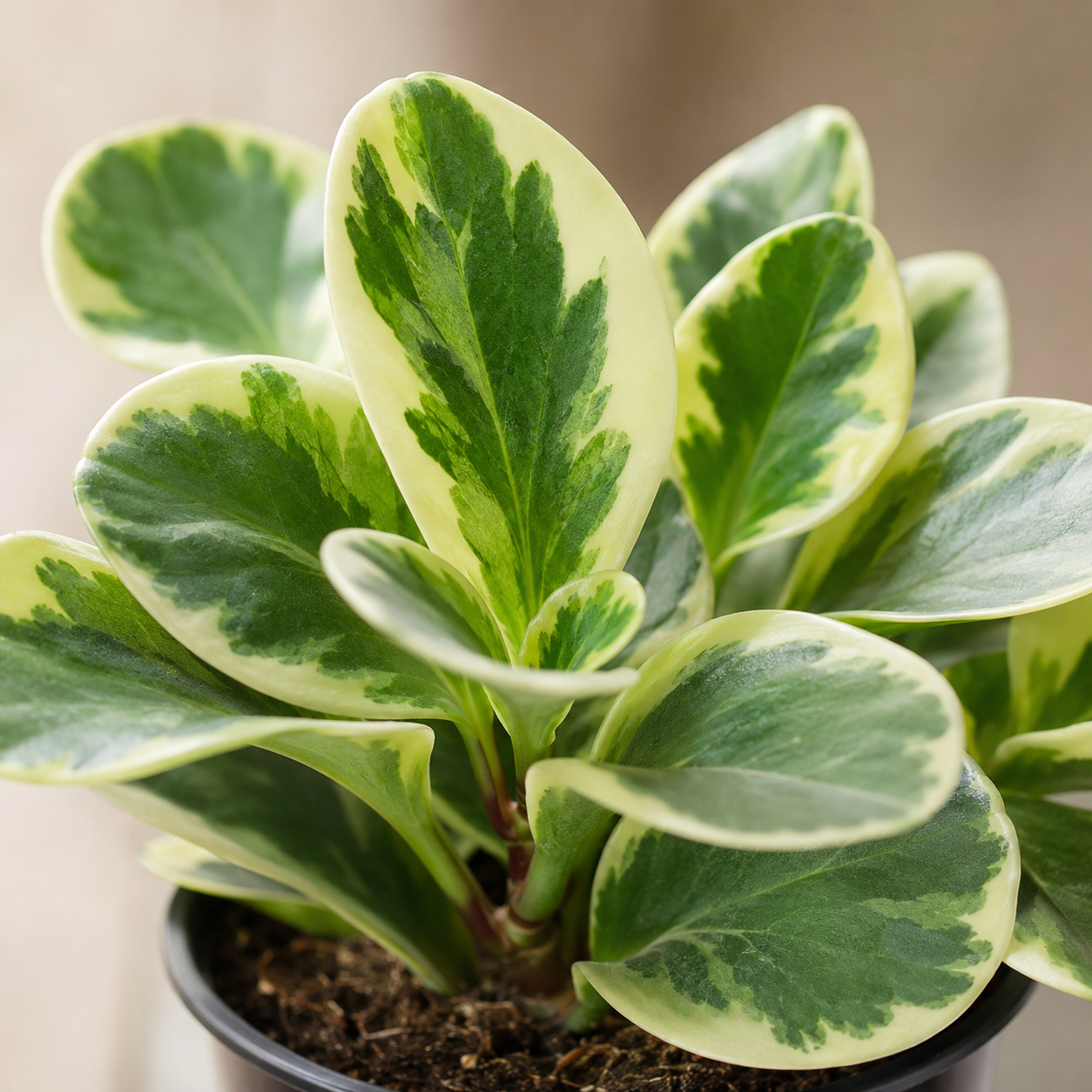Peperomia obtusifolia ‘Variegata’ | Plant