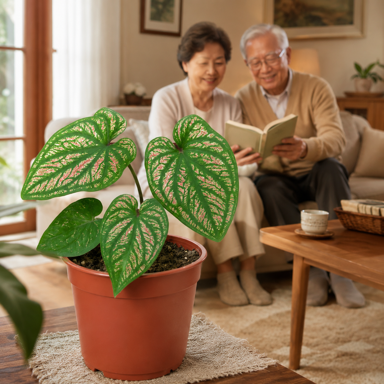Caladium 'Pink White' | Gardening Plant