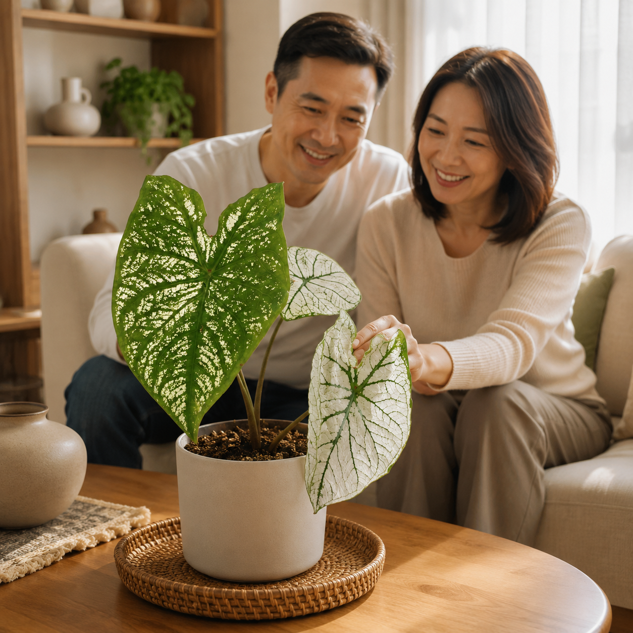 Caladium 'White Christmas' | Indoor Plant