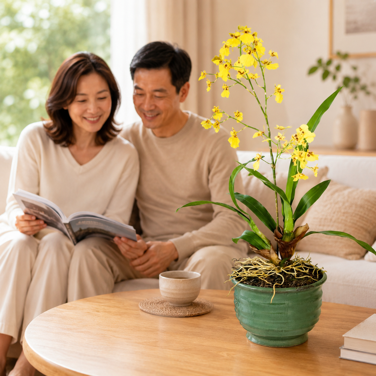 Onicidium Yellow Dancing Orchids | Potted Plant