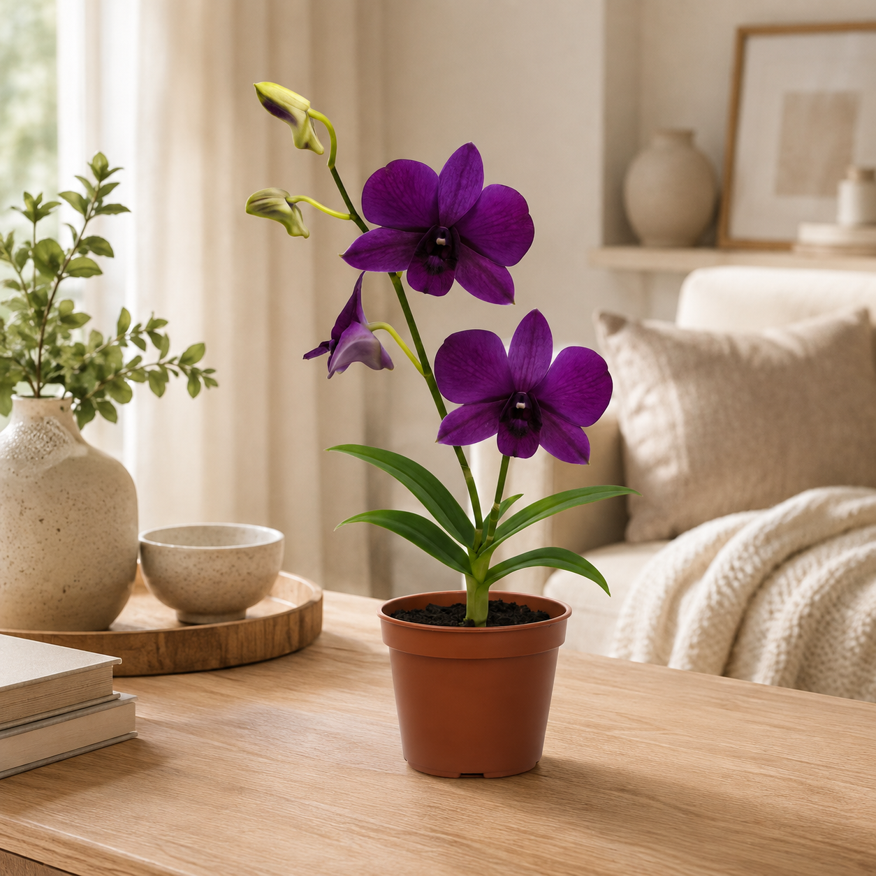 Dendrobium Dark Blue | Potted Plant