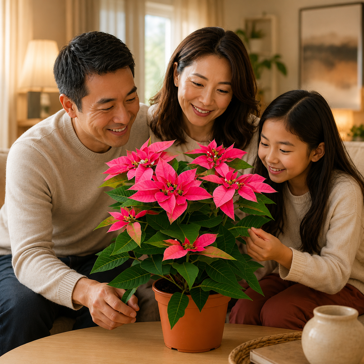 Christmas Pink Poinsettia | Indoor Plant