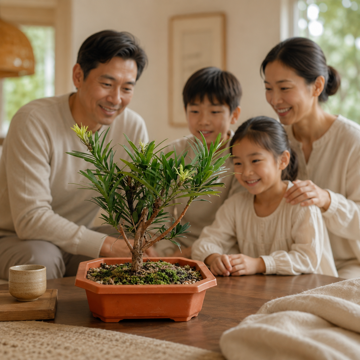 Podocarpus Stem (Ceramic Pot) | Indoor Plant