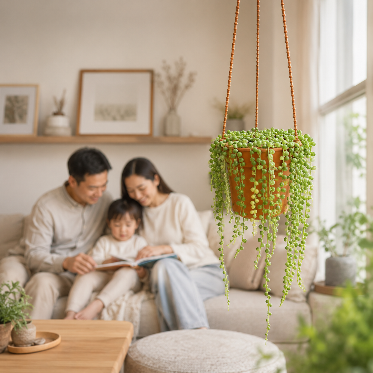 String of Pearls 多肉盆栽 (Hanging Succulent) | Plant