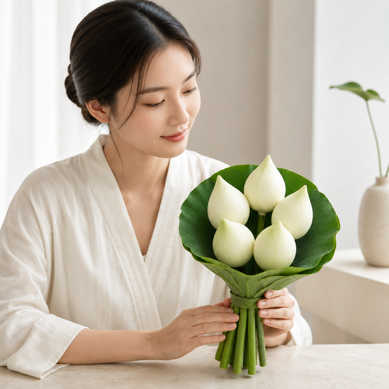 White Lotus | Praying Flowers