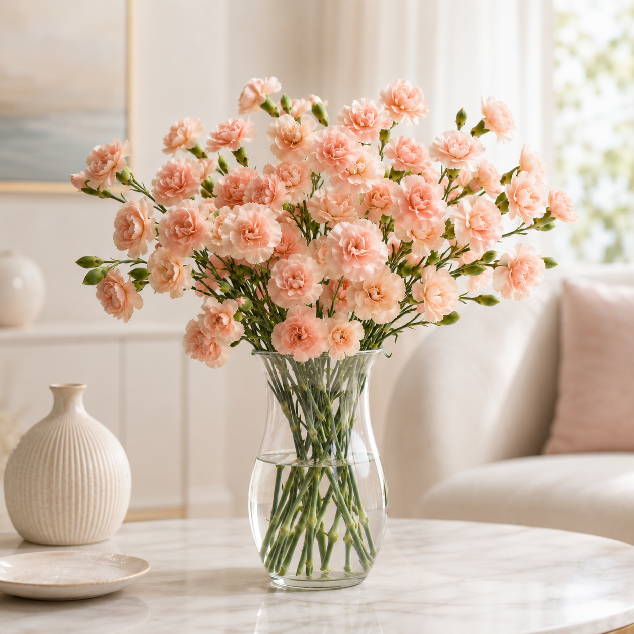 Carnation Spray Peach | Wholesale Flowers