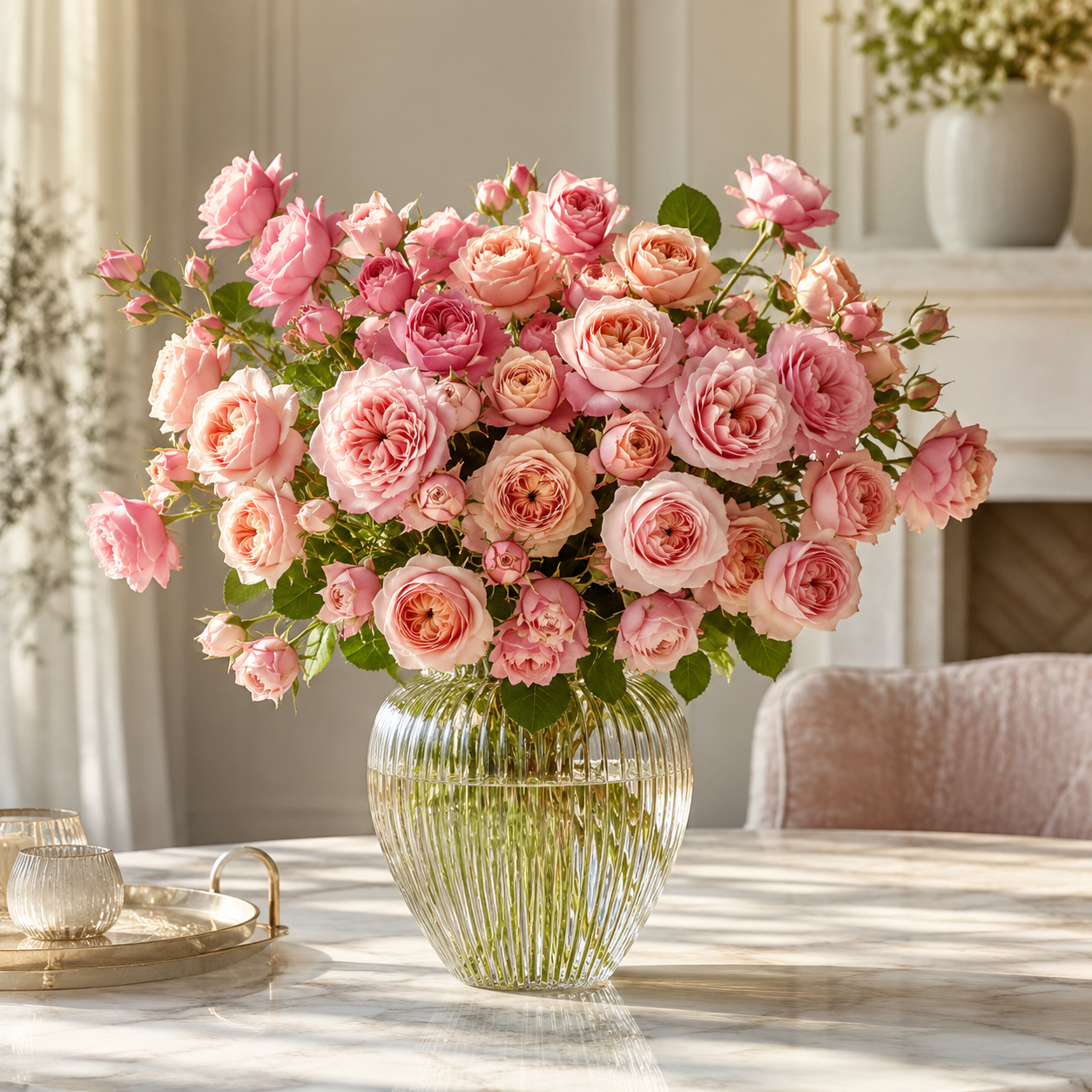 Rose Spray Garden Peach