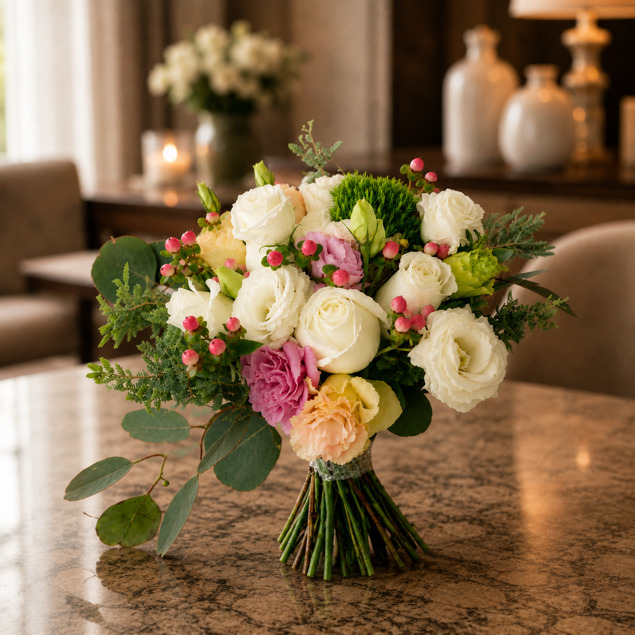 Amber Fable (Roses, Carnations) | Flower Bouquet