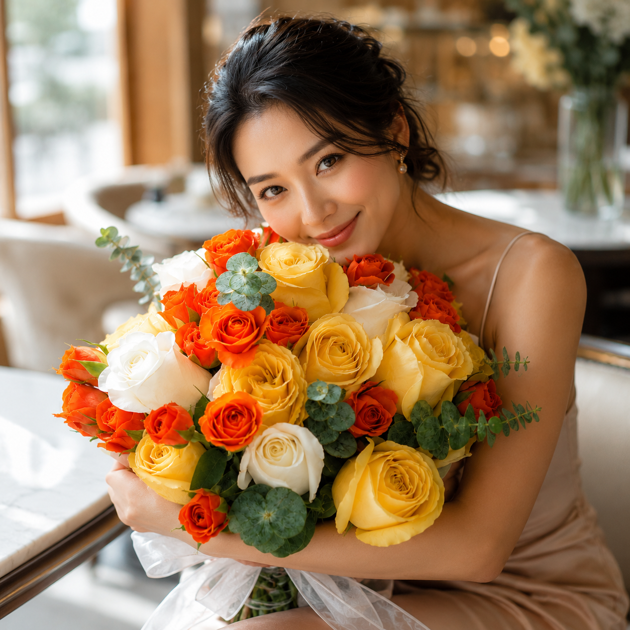 Amber Delight (Roses) | Fresh Bouquet