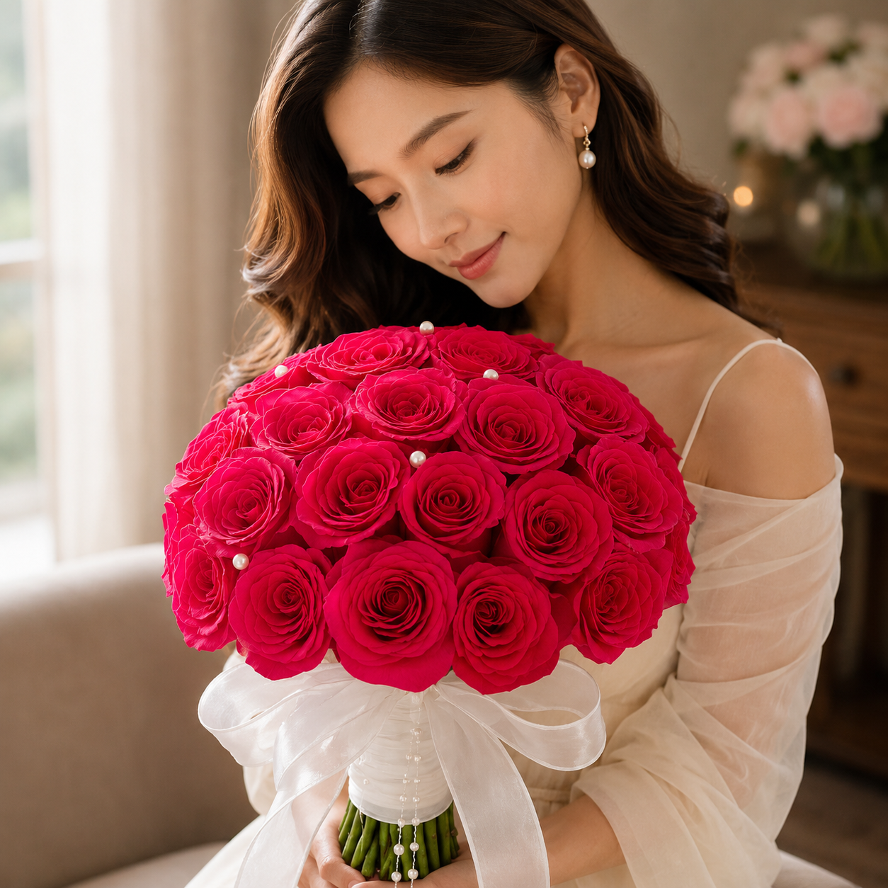 Ruby Waltz (Roses) | Fresh Flower Bouquet