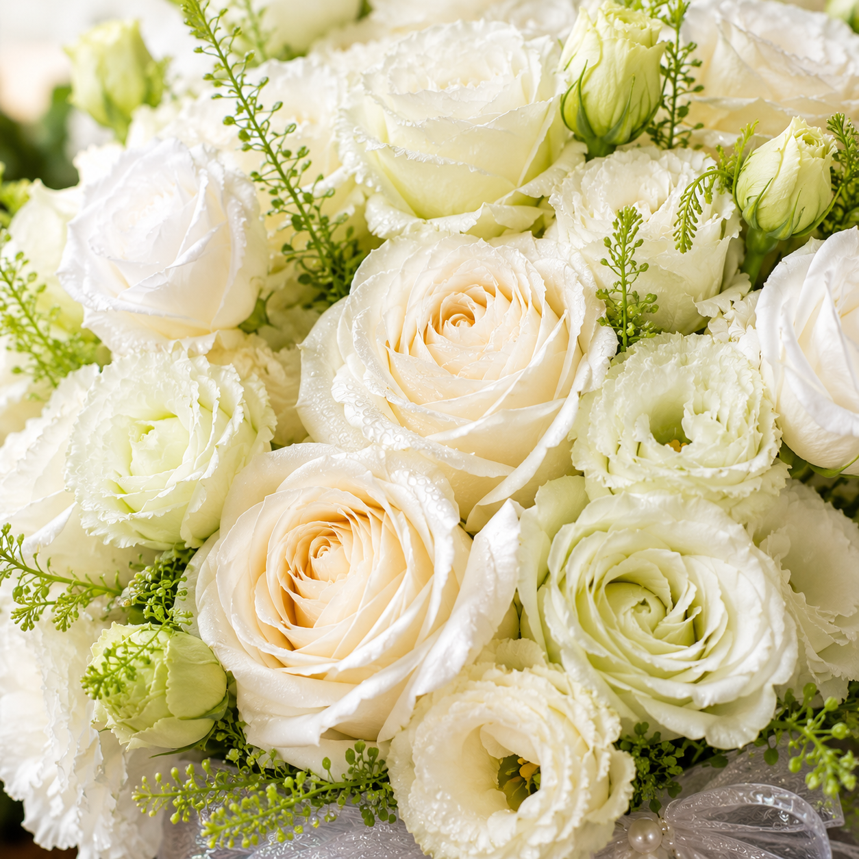 Winter Poise (Calla Lilies, Roses, Lisianthus) | Flower Bouquet