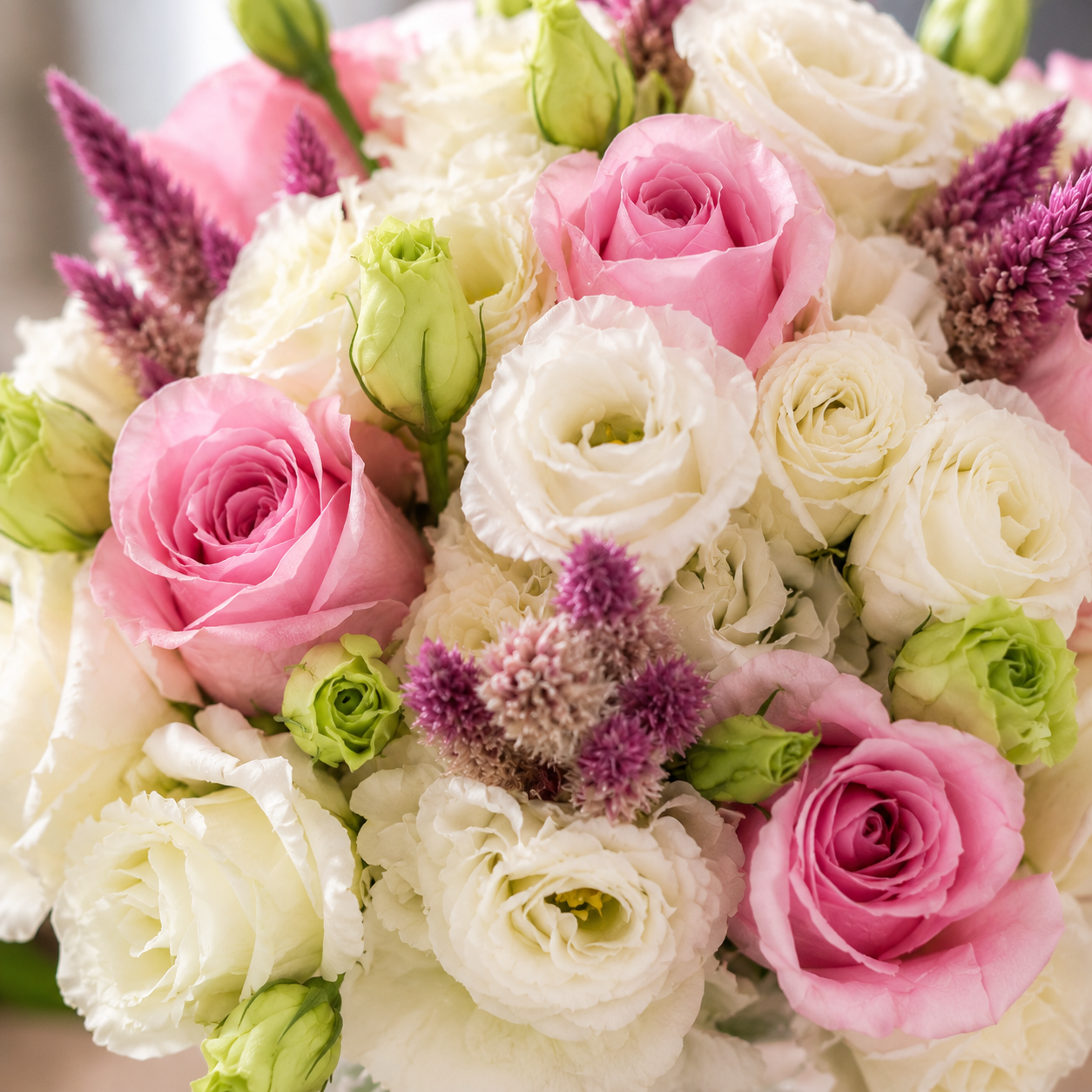 Bliss Vale (Roses, Celosia) | Fresh Flower Bouquet