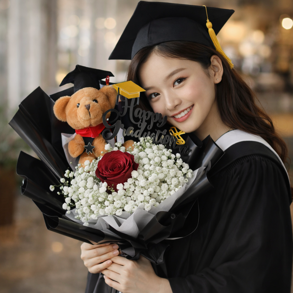 Class of Elegance (Roses, Baby's Breath) | Flower Bouquet