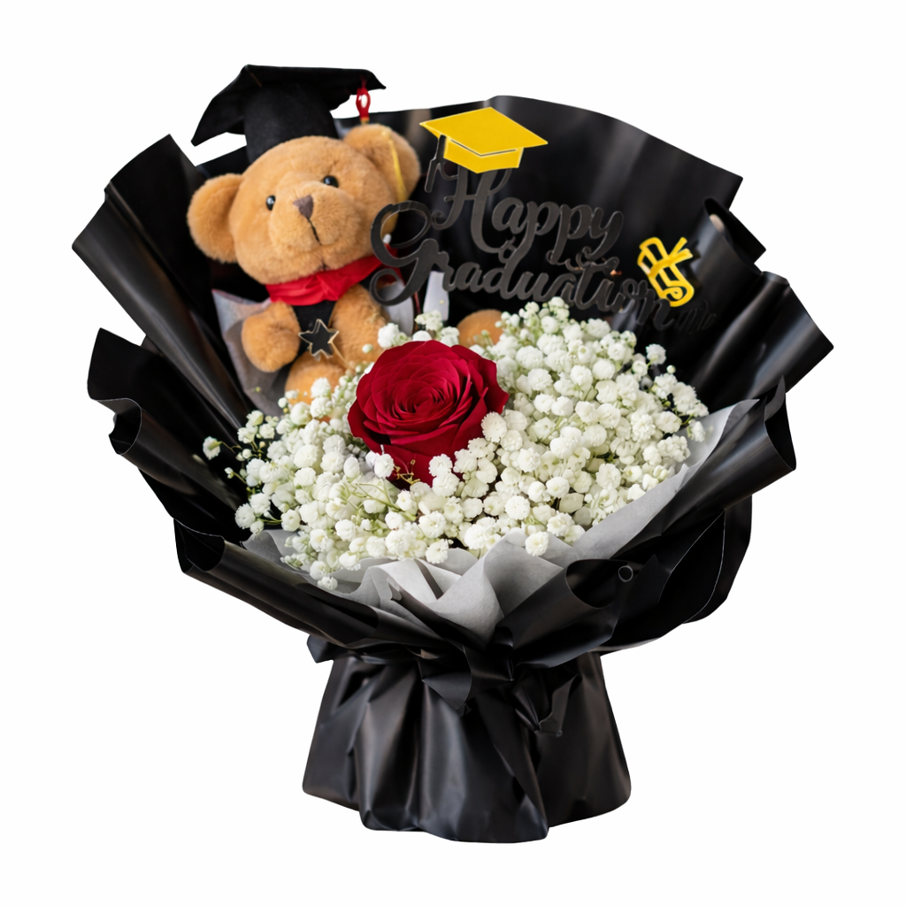 Class of Elegance (Roses, Baby's Breath) | Flower Bouquet