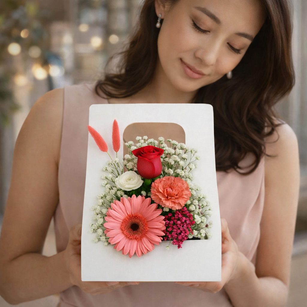 Coral Bloom (Gerbera, Carnation, Rose) | Bloom Box